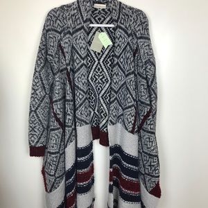 Anthro Sleeping on Snow Sz M Blanket Cardigan